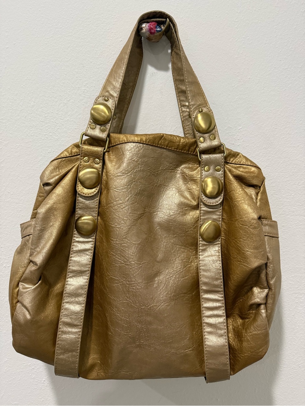 Big Buddha Metallic Gold Ombré Women's Tote Shoulder Bag